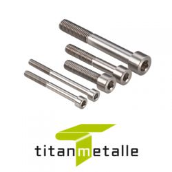 Titanium bolt 3.7165, Grade 5 DIN 912 M6x20