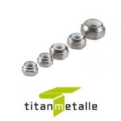 1 Stück Titanmutter Sicherungsmutter DIN 985 TITAN Grade 5 M3 titanium 3.7165 