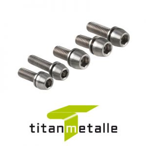 Ti-DIN 912 screw with taper head M6x15