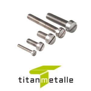 Titanium bolt 3.7035, Grade 2 DIN 84 M1x2