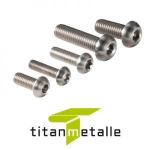 Titanium bolt 3.7035, Grade 2 ISO 7380 M5x10