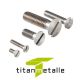 Titanschraube 3.7035, Grade 2 DIN 963 M4x25