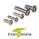 Titanschraube 3.7035, Grade 2 ISO 7380 M3x8
