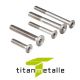Titanschraube 3.7035, Grade 2 DIN 7991 M8x25