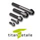 Titanschraube 3.7165, Grade 5 DIN 912 konischer Kopf M3x8 SCHWARZ